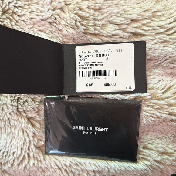 Saint Laurent uptown croc effect pouch - Picture 7 of 7